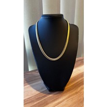 Queen Accessory Çelik Yılan Zincir Kalın Kolye