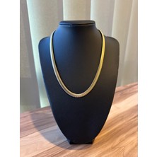 Queen Accessory Çelik Yılan Zincir Kalın Kolye