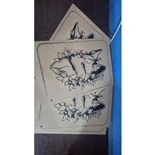 30X50 Tilki Baskılı Kraft Oto Paspas 100 Adet