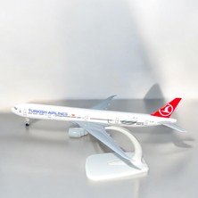Kids Thy Logolu Maket Metal Uçak Modeli Boeing 777 Hediyelik Masa Ofis Dekor