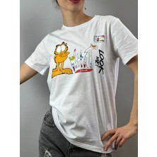 Sarman Kedi Baskılı Tişört T-Shirt Unisex