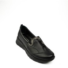 Mariotto 024 Siyah Deri Günlük Kadın Ayakkabı