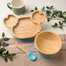Mirabambino Yengeç Bambu Tabak Seti Yeşil