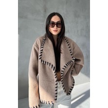 Seda Yalçın Atelier Bej Tasarım Kaşe Ceket Kaban