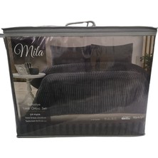 Mila Çift Kişilik Battaniye Yatak Örtüsü Set  220 x 240