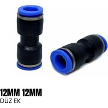 Shuıvan Pnömatik Rekor 12MM 12MM Düz Ek - Şipşak