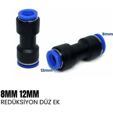 Shuıvan Pnömatik Rekor 8mm 12MM Redüksiyon Düz Ek - Şipşak