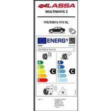 Lassa 195/55 R16 91V Xl Multiways 2 4 Mevsim Oto Lastiği (Üretim Yılı:2025)