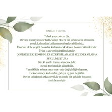 Unique Florya Pembe Çiçekli Duvar Tabağı Dekoratif Bahçe Balkon Mutfak Salon Duvar Süsü NO:159
