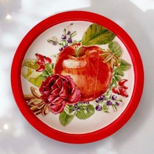 Kurumsal Hediyelik Yeni Yıl Yılbaşı Christmas Bardak Altlığı 14 cm  Mumluk Kutulu Hediye