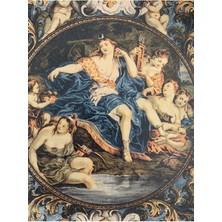 Unique Florya Vintage Özel Seri Duvar Tabağı El Yapımı Dekoratif Duvar Süsü NO:229