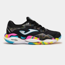 Joma Smash Men 2591 Negro Multicolor Toprak Kort Erkek Tenis Ayakkabısı TSMAS2591C