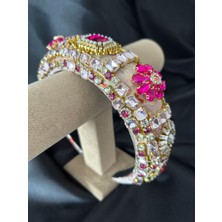 Glittersyb Milano Taşlı Kadın Tacı