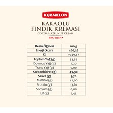 Karmelon Şeker Ilavesiz Proteinli Kakaolu Fındıklı Krema 330 gr x 2 Adet