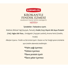 Karmelon Şeker İlavesiz Proteinli Fındık Ezmesi 330 gr x 2 Adet