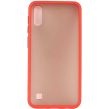 Galaxy A10 Uyumlu Kılıf Mat Renkli Parmak Izi Yapmayan Özel Tasarım Fri Silikon