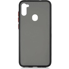 Galaxy A11 / M11 Uyumlu Kılıf Mat Renkli Parmak Izi Yapmayan Özel Tasarım Fri Silikon