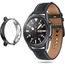 Ekoodukkan Samsung Galaxy Watch 3 - 45MM Önü Açık Silikon Çerçeve Kasa Koruyucu