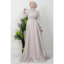 Giza Store Zambak Ipek Abiye Bej