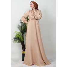 Giza Store Zambak Ipek Abiye Gold