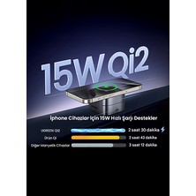 Ugreen 2-In-1 Magsafe Kablosuz Hızlı Şarj Standı - 35316