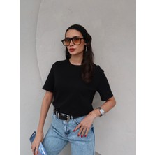 Esra Helvacı Bisiklet Yaka T-Shirt