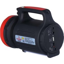 Mb Elektronik Uzun Aramalı Menzilli USB Çıkışlı Ledli Şarjlı El Feneri PD-8080