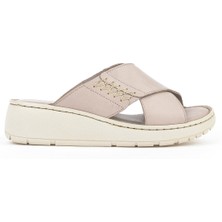 Ziya Kadın Deri Terlik 1511048Z15 Taş