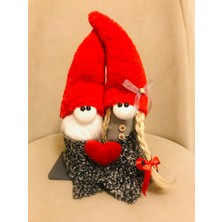 Cutes Tuff Shop Sevgililer Günü Konsepti Hediyelik Battaniyeli Gnome Sevgili Çift Cüce