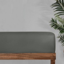 Sarev monochrome  pamuk saten düz çarşaf çift kişilik dark gray