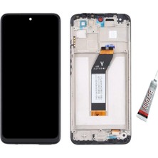 SDT Redmi 10  Ekran Dokunmatik Çıtalı (Siyah) B7000 Yapıştırıcı