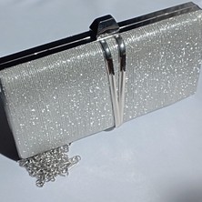 Şarra Gossi Gümüş Abiye Çanta