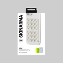 Skinarma Stax Magnetik Vakumlu Düz Zemin Telefon Tutucu Beyaz