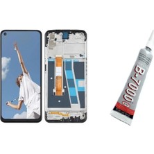 SDT Oppo A52,A72  Ekran Dokunmatik Çıtalı (Siyah) B7000 Yapıştırıcı