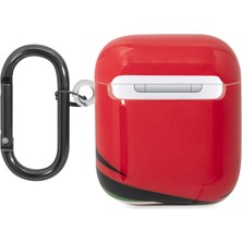 Ferrari Airpods Kılıf Orjinal Lisanslı Iml Baskılı Klasik Logolu Kılıf Kırmızı