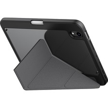 Skinarma Apple iPad Mini 2024 (7.nesil) Kılıf Desenli Airbag Tasarımlı Standlı Spunk Kapak Koyu Yeşil