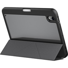 Skinarma Apple iPad Mini 2024 (7.nesil) Kılıf Desenli Airbag Tasarımlı Standlı Spunk Kapak Koyu Yeşil