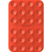 Skinarma Stax Magnetik Vakumlu Düz Zemin Telefon Tutucu Turuncu