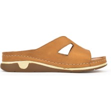 Ziya Kadın Deri Terlik 1511008Z23 Taba