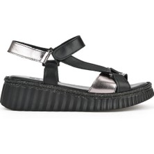 Ziya Kadın Deri Sandalet 1511008Z413 Siyah