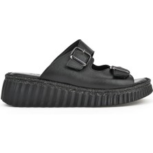 Ziya Kadın Deri Terlik 1511008Z188 Siyah