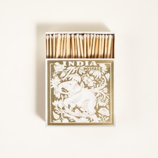 Elephant Stamp Ahşap Kibrit Hediyelik Eşya 11x11x3 Cm Renkli