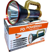 Mb Elektronik 20 Watt Güneş Enerjili Şarjlı Uzun Menzilli LED El Feneri Su Geçirmez PD-5800