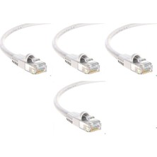 S-Link Cat6 Gri 30 Metre RJ45 Lan Kablosu Uçları Hazır Takılı Bilgisayar Modem Internet Ethernet Kablosu