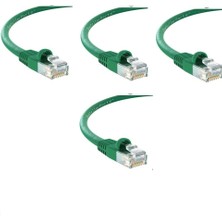 S-Link Cat6 Yeşil 20 Metre RJ45 Lan Kablosu Uçları Hazır Takılı Bilgisayar Modem Internet Ethernet Kablosu