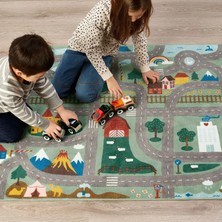 IKEA Vallaby Çocuk Halısı, Yeşil, 100 x 133 cm