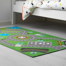 Ikea Storabo Çocuk Halısı, Yeşil, 75 x 133  cm
