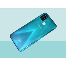 Tkgz Infinix Smart 5 Uyumlu Full Kasa Arka Kapak Batarya Kapağı - Yeşil