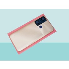 Tkgz Infinix Hot 20i Uyumlu Full Kasa Arka Kapak Batarya Kapağı - Gold