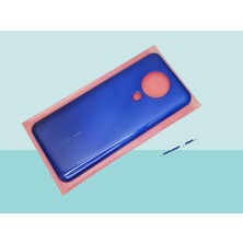 Tkgz Tecno Spark 6 (Ke7) Uyumlu Full Kasa Arka Kapak Batarya Kapağı - Mavi